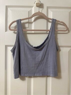 Forever 21 Cropped Tank Top - Light Blue